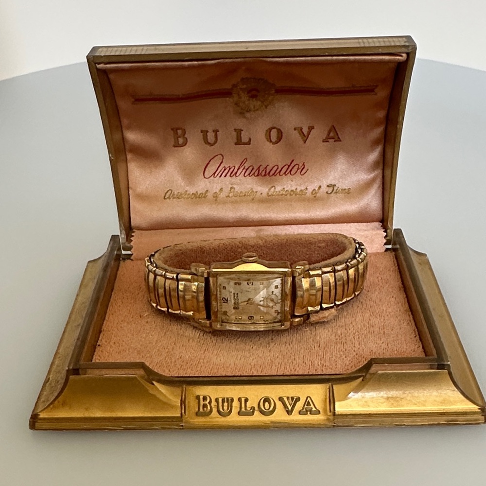 Bulova Gold Watch in Box